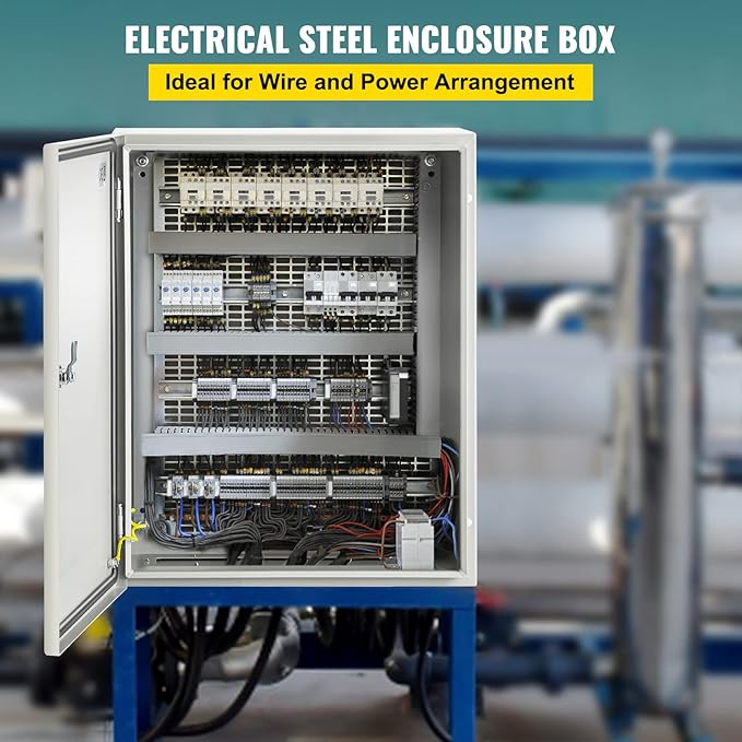 VEVOR NEMA Steel Enclosure, IP66 Waterproof & Dustproof, Outdoor/Indoor - Image 2