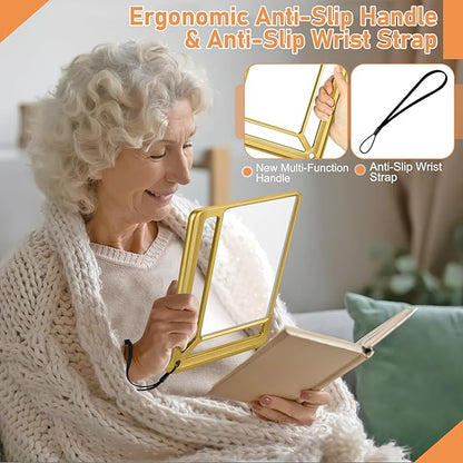 5X Full Page Magnifying Glass for Reading, Lightweight Rectangular Magnifier - Image 3