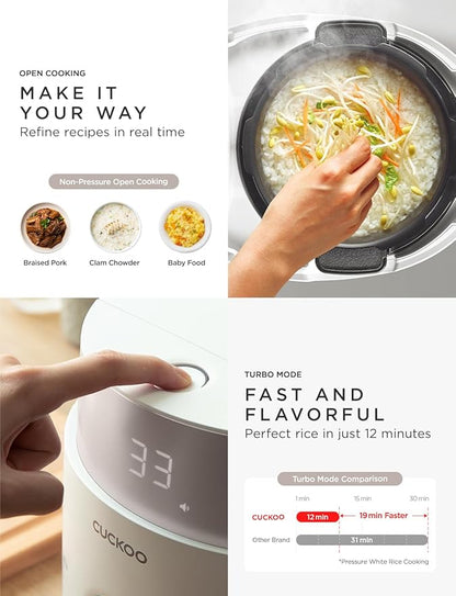 CUCKOO Twin Pressure Rice Cooker 10-Cup Uncooked / 20-Cup Cooked - Image 5