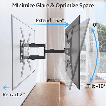 MOUNTUP TV Wall Mounts for Most 26-60 Inches TVs, Full Motion TV Bracket - Image 4