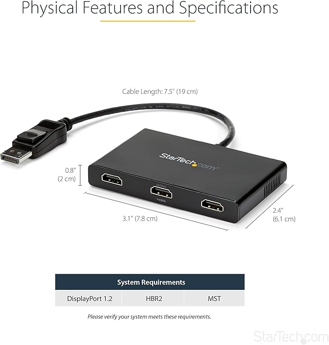 StarTech.com 3-Port Multi Monitor Adapter - Image 3