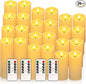 24 Packs of flameless LED Pillar Candles by ECLHTLNY