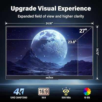 InnoView 27 Inch Monitor Dual Mode 4K UHD 120Hz/FHD 288Hz Portable Monitor - Image 5