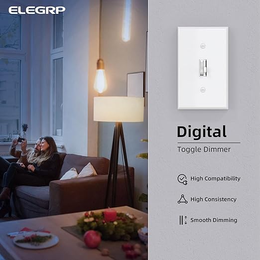 ELEGRP Digital Toggle Dimmer Switch - Image 2