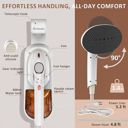 Steamer for Clothes 1500W Clothes Steamer Handheld Garment Steamer Iron - Image 4