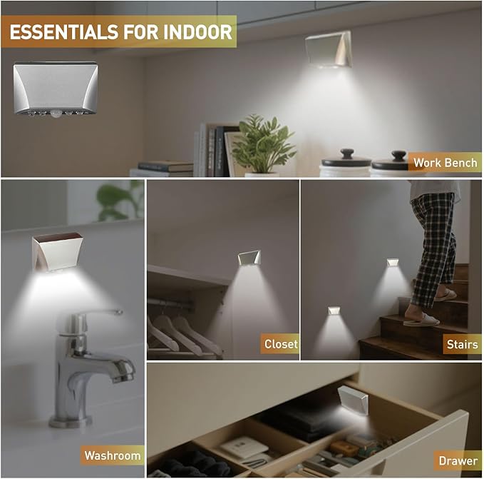 somisgarden Silver Motion Sensor Night Light - Image 3