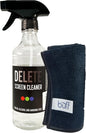 Delete Screen Cleaner Spray Kit, 16oz Bottle and 12"x12" Microfiber Cleaning by DELETE