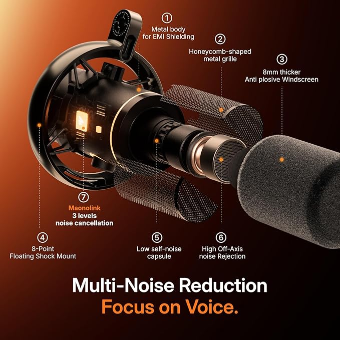 MAONO PD200W Hybrid Wireless Podcast Equipment Bundle - Image 5