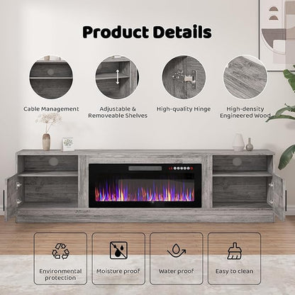 Lemberi Fireplace tv Stand - Image 5