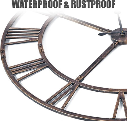 Ohweog Large Wall Clock for Living Room Decor – 60 Inch Silent Non-Ticking - Image 3