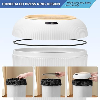Pukomc Smart Sensor Wastebasket, Convenient and Hygienic Easy to Use, - Image 2