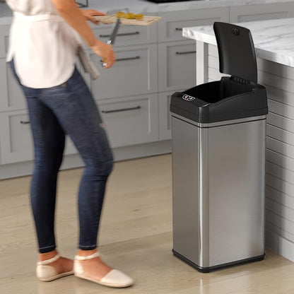 iTouchless 50 Liter / 13 Gallon Kitchen Trash Can - Image 2