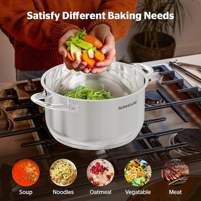 SUNHOUSE Stainless Steel Stock Pot - Image 4