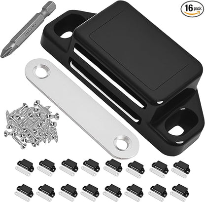 16 Pack Magnetic Push Latch, Heavy Duty Magnetic Touch Latch, by Unknown