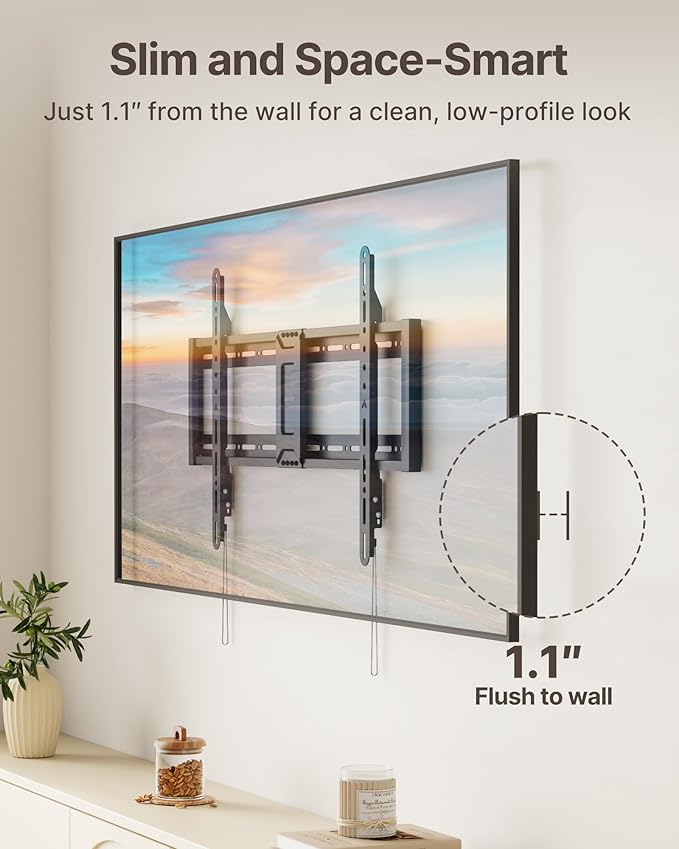 monTEK Heavy Duty Fixed TV Wall Mount - Image 4