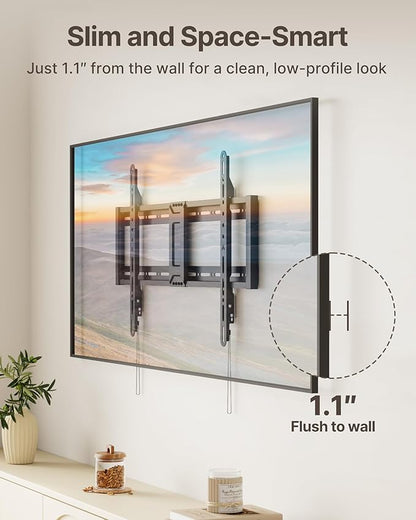 monTEK Heavy Duty Fixed TV Wall Mount - Image 4