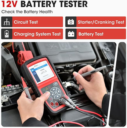 Autel AL539B OBD2 Scanner, 3-in-1 Code Reader Battery Tester Avometer - Image 4