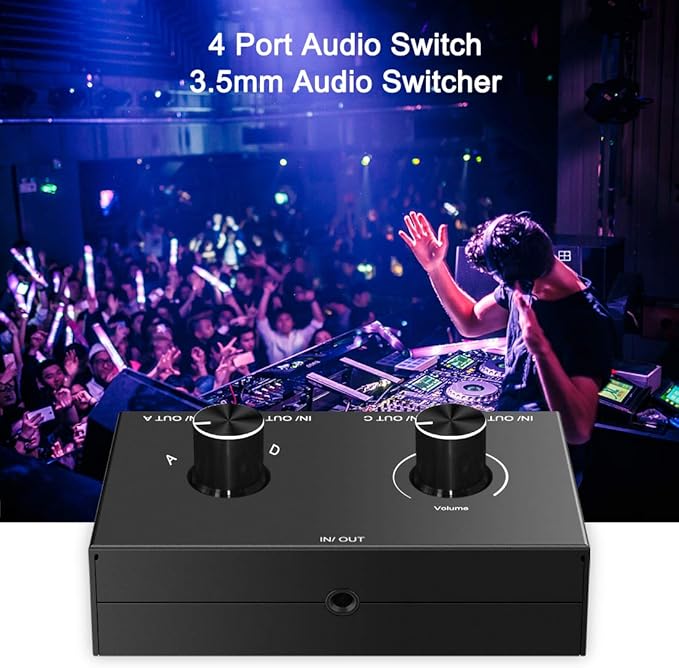 4-Way 3.5mm Stereo Audio Switcher - Image 7