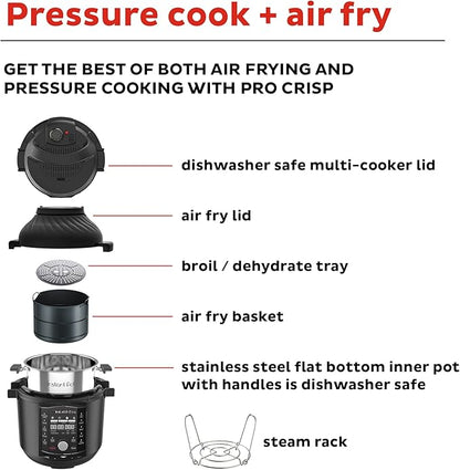 Instant Pot Pro Crisp 11-in-1 Air Fryer and Electric Pressure Cooker Combo - Image 6