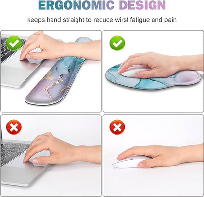 ToLuLu Desk Mat, XXL Large Mouse Pad Wrist Support Set，4 in1 Gaming Mousepad - Image 3