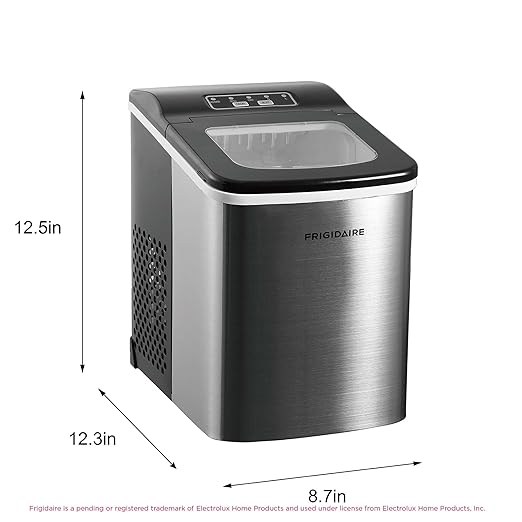 Frigidaire Compact Countertop Ice Maker, Makes 26 Lbs. of Bullet Shaped Ice - Image 5