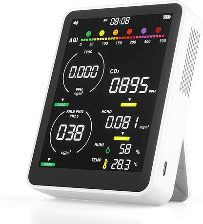 16 in 1 Air Quality Monitor Indoor 9 +7 AQI Alerts, CO2 Monitor Air Quality by Unknown