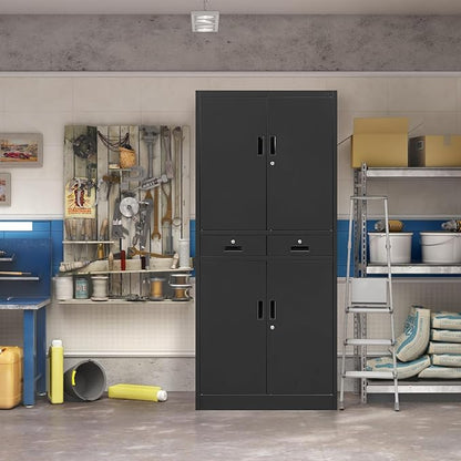 Metal Storage Cabinet, Lockable File Steel Cabinet - Image 6