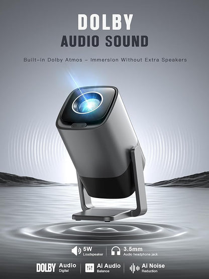 Mini Projector with WiFi and Bluetooth, XuanPad Smart Projector 4K Support - Image 6