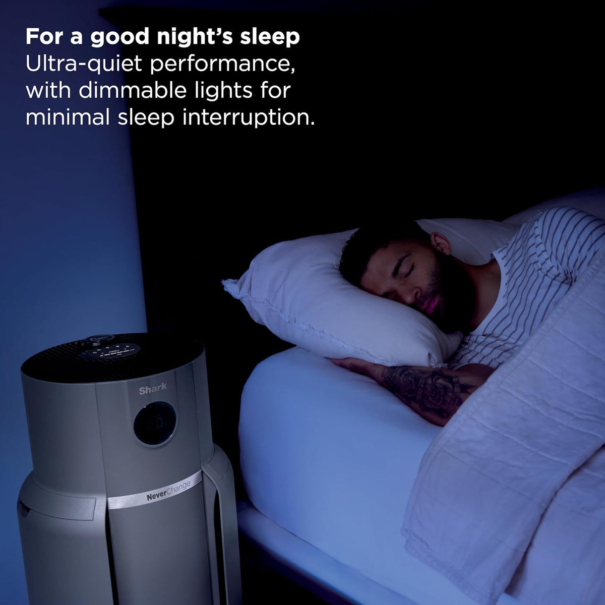 shark neverchange air purifier max, hp301, grey, view 11