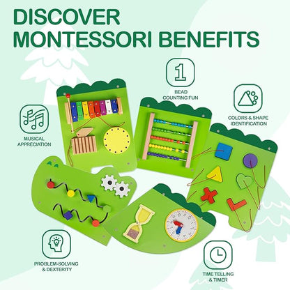 Monläurd® Crocodile Montessori Busy Board, Sensory Board, Educational Toys - Image 5