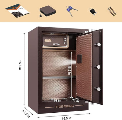 TIGERKING Large Heavy Duty Safe Box, 3.47 Cuft Digital Security Home Safe - Image 2
