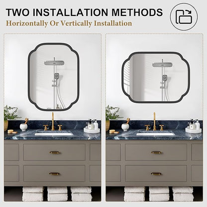 Black Bathroom Mirror for Wall - Image 5