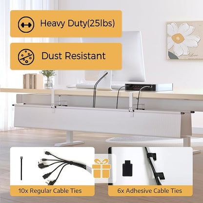 Under Desk Cable Management Tray - Image 5