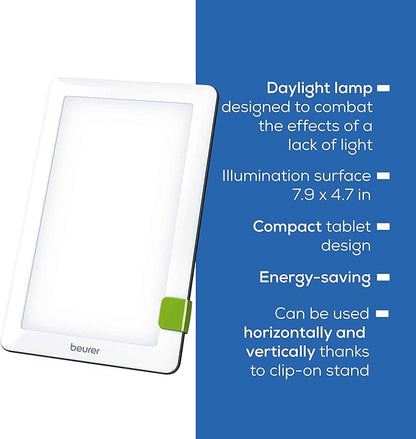 Beurer TL30 Portable Daylight Lamp- UV-Free 10, 000 Lux LED Bright White Light - Image 8