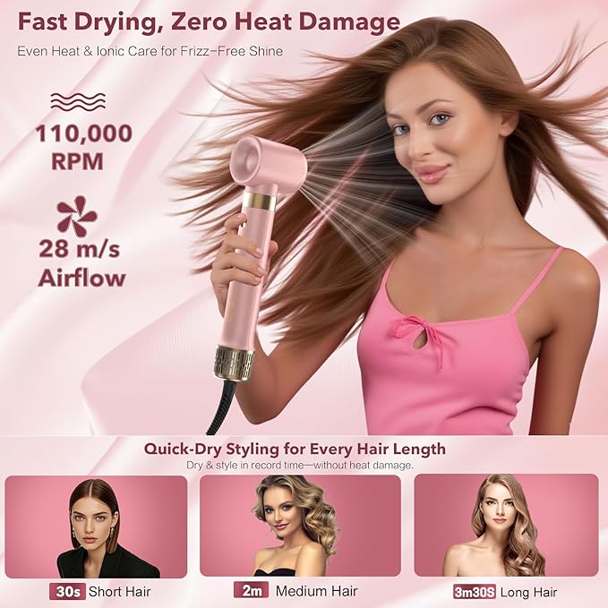 Mythsight Dual Voltage StyleVibe 8-in-1 Air Styler, Hair Dryer & Blow Dryer - Image 5