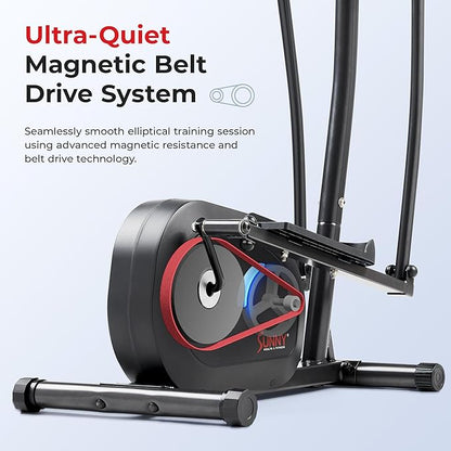 Sunny Health & Fitness Smart Upright Elliptical w/Pulse Sensor Built-in - Image 2