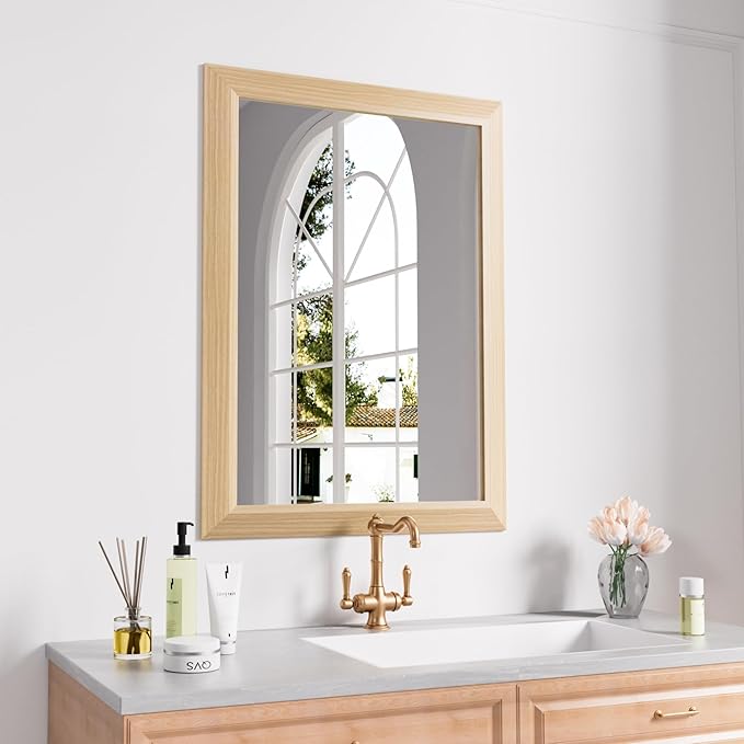Amorho Bathroom Mirror for Wall, Hang Horizontally/Vertically, Suitable for by Amorho