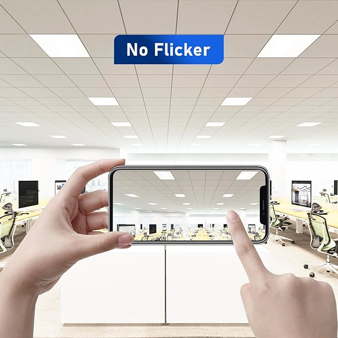 CycevSun 2x2 LED Drop Ceiling Lights Flat Panel Fixture, 0-10V Dimmable - Image 8