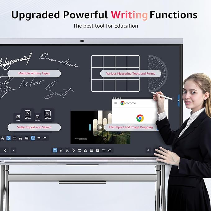 Smart Board, 65” Interactive Display, 4K UHD Electronic Board - Image 7