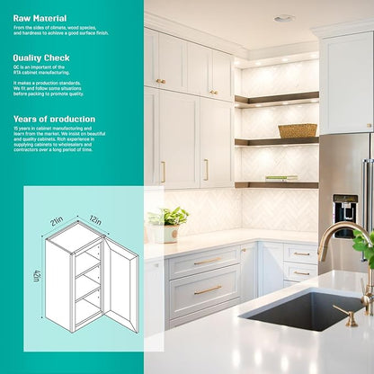 Wall Kitchen Cabinets, RTA Cabinets, Wall Mounted, RTA Upper Cabinet, Modern - Image 3