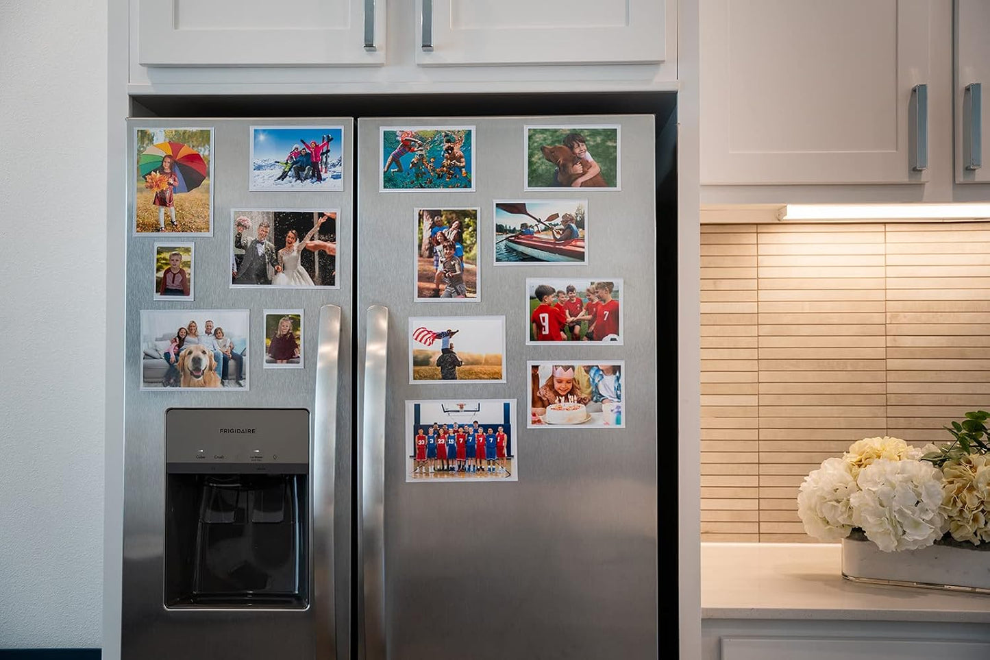 Magtech Magnetic Pocket Picture Frame, White, Holds 4 x 6 Inches Photos, 10, Made in the USA Pack (14610)