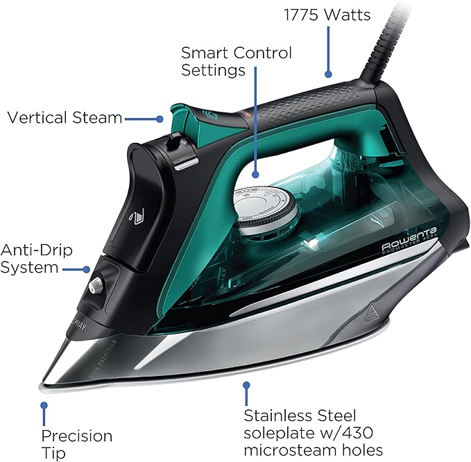 Rowenta Pro Master Stainless Steel Soleplate Steam Iron - Image 6
