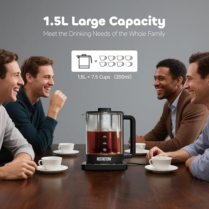 Electric Tea Kettle with Infuser Temperature Control and Automatic Shut Off 24 - Image 5