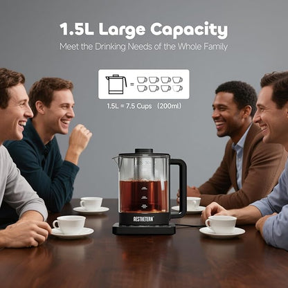 Electric Tea Kettle with Infuser Temperature Control and Automatic Shut Off 24 - Image 5