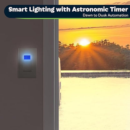 TOPGREENER Digital Astronomic Timer Switch, 7-Day Programmable Sunrise Sunset - Image 4