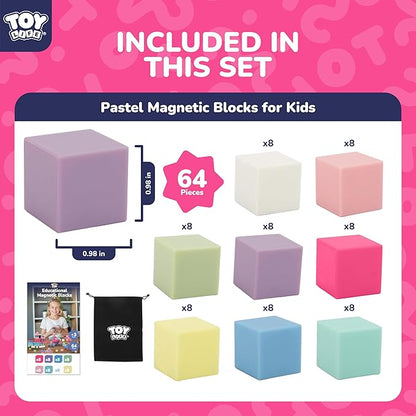 TOY Life 64 Pcs Magnetic Blocks - Image 3