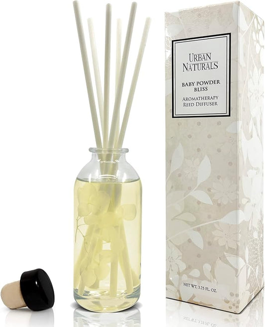 Urban Naturals Baby Powder Bliss Reed Diffuser Set | Made by UrbanNaturals