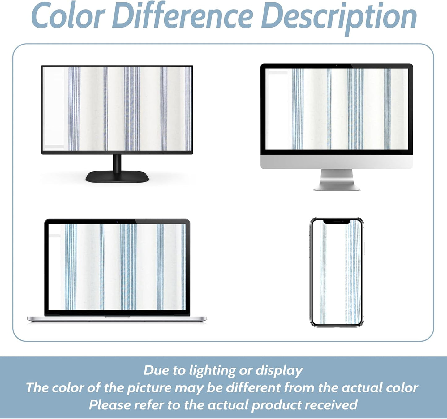 DriftAway Chris Double Layer Blackout Tie Up Curtains Thermal Insulated Fully Lined Vertical Striped Balloon Roman Shade Bathroom Window Adjustable Rod Pocket 39 Inch by 55 Inch Jean Navy