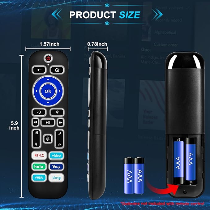 2 Pack Backlit Remote Control Only - Image 8