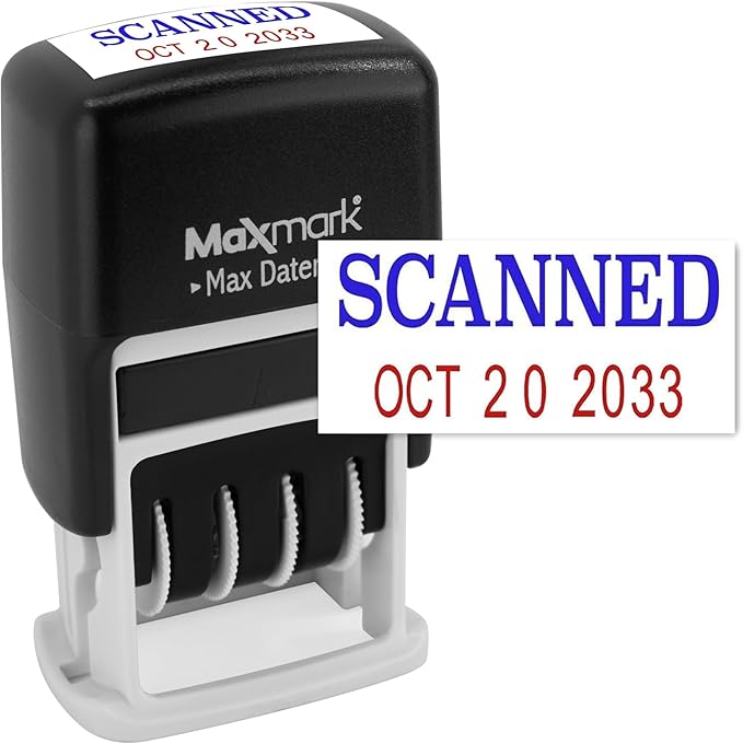 MaxMark Self-Inking Rubber Date Office Stamp by Maxmark